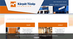 Desktop Screenshot of karpattuzep.hu